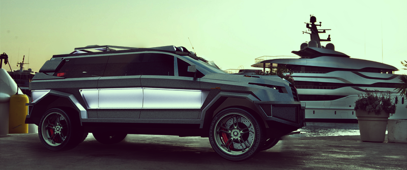Illustration for article titled Dartz Black Shark Is A Luxury War Machine Loaded With James Bond Weapons